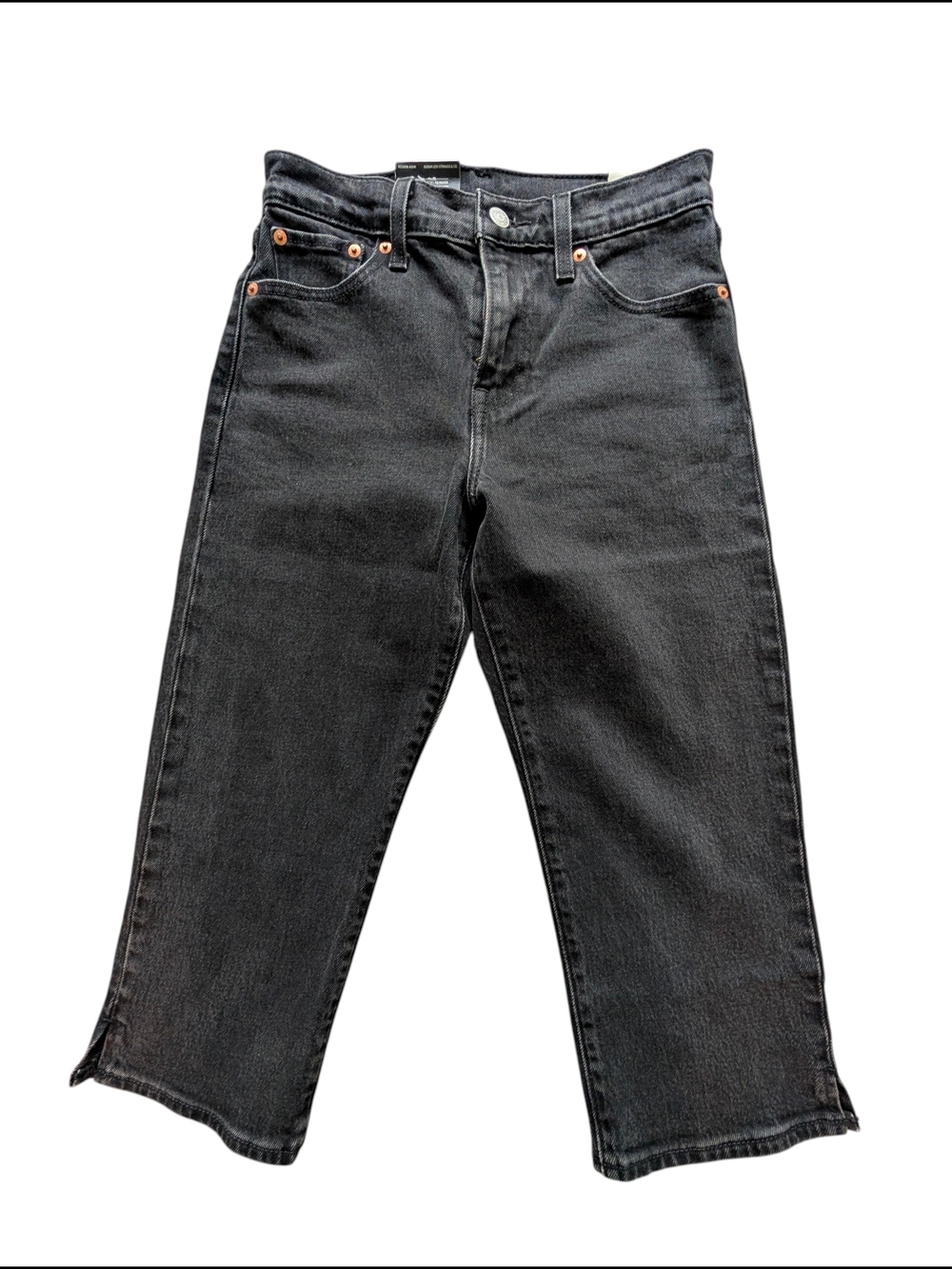 Levi's Black Wedgie Capri High-Rise Jeans - Picture 2 of 5
